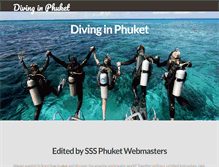 Tablet Screenshot of divinginphuket.net